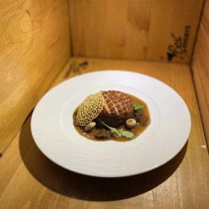 Tournedos-de-canard  et sa-sauce-aux-cèpes